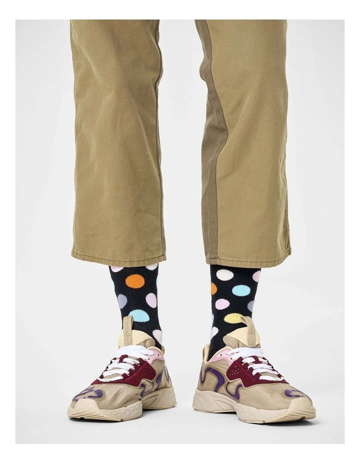 Big Dot Crew Socks in Black image 3
