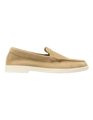 Valiant Loafers in Taupe Suede