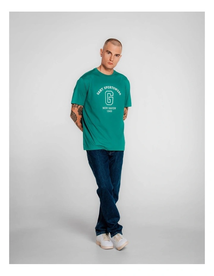 Graphic T-Shirt in Deep Green image 1