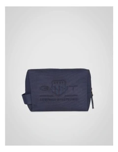 Tonal Shield Wash Bag in Navy