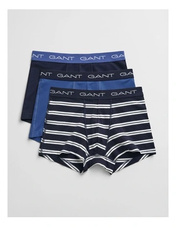 Striped Trunk 3-Pack in Evening Blue