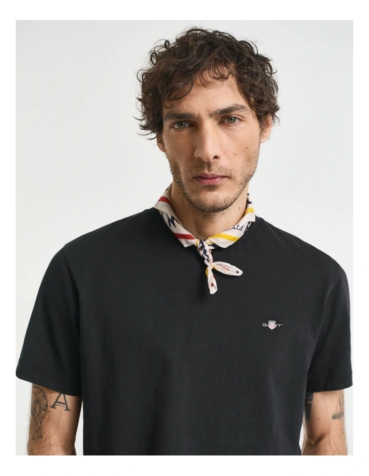 Regular Shield T-shirt in Black image 3