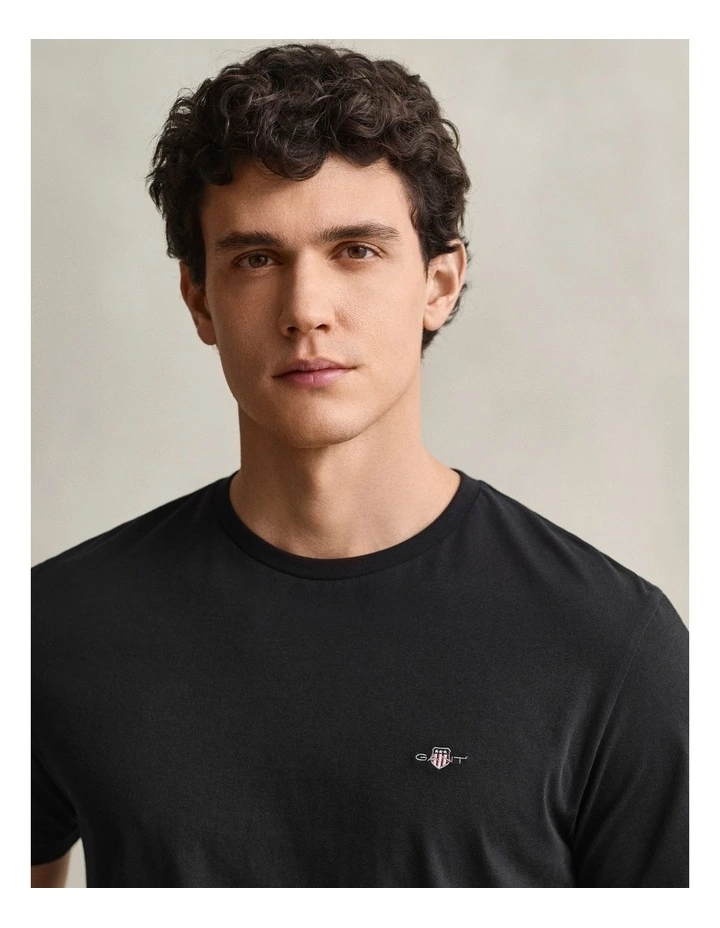 Regular Shield T-shirt in Black image 4