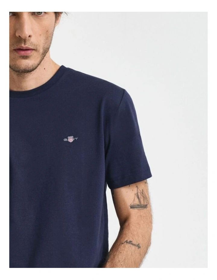 Regular Shield T-shirt in Evening Blue image 3