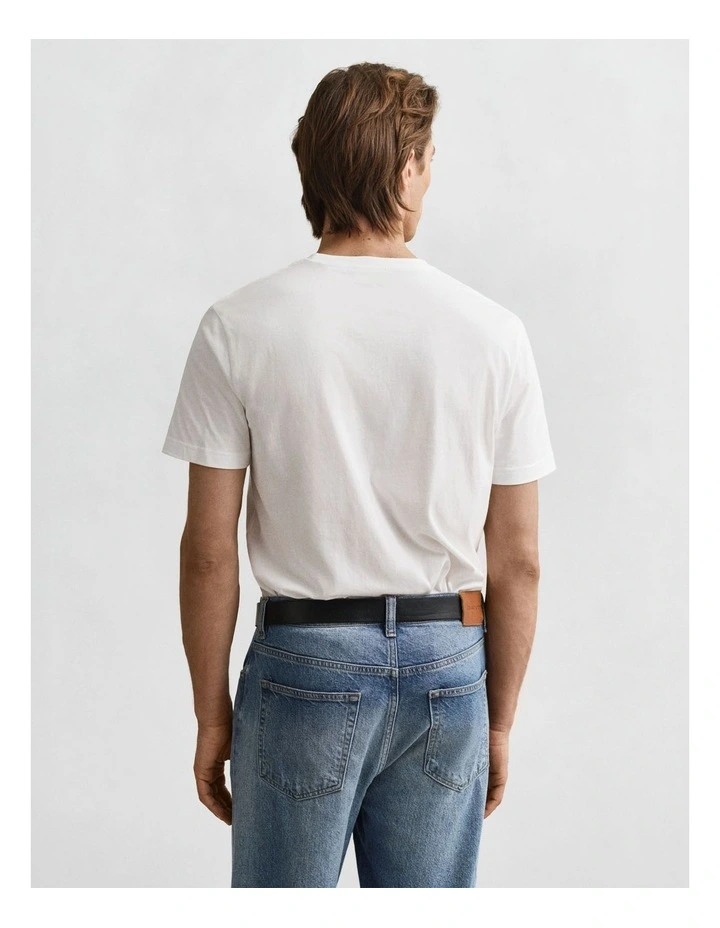 Regular Shield T-shirt in White image 2