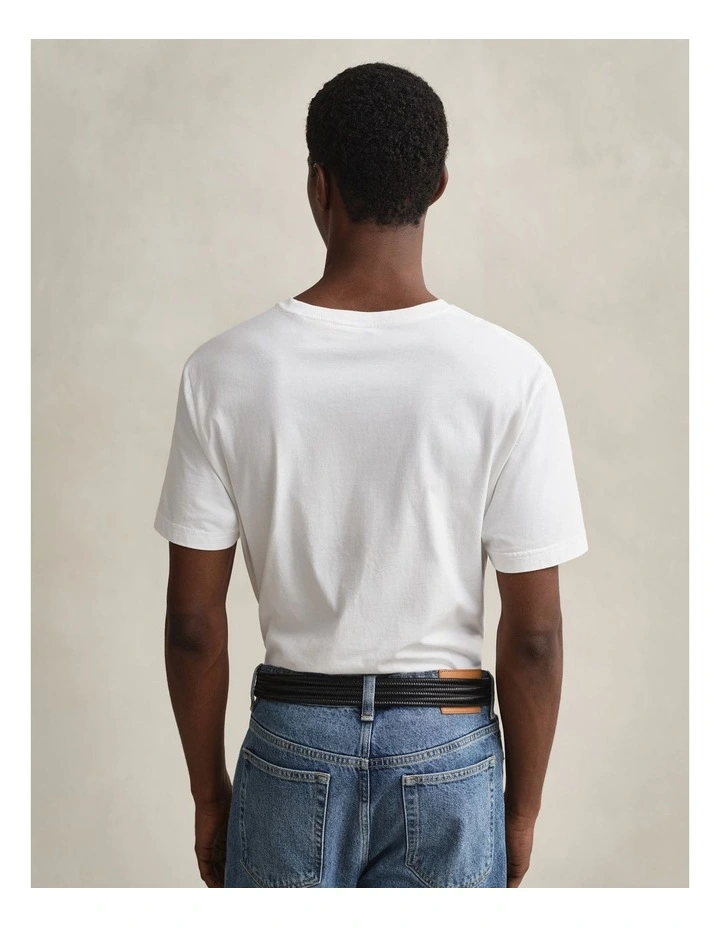 Regular Shield T-shirt in White image 2