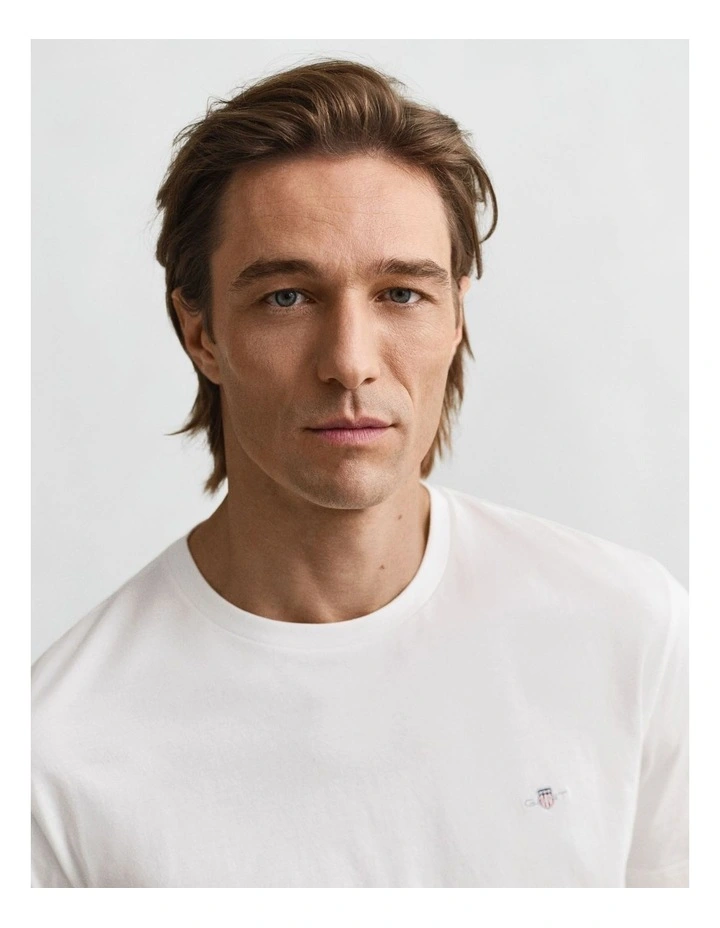 Regular Shield T-shirt in White image 3