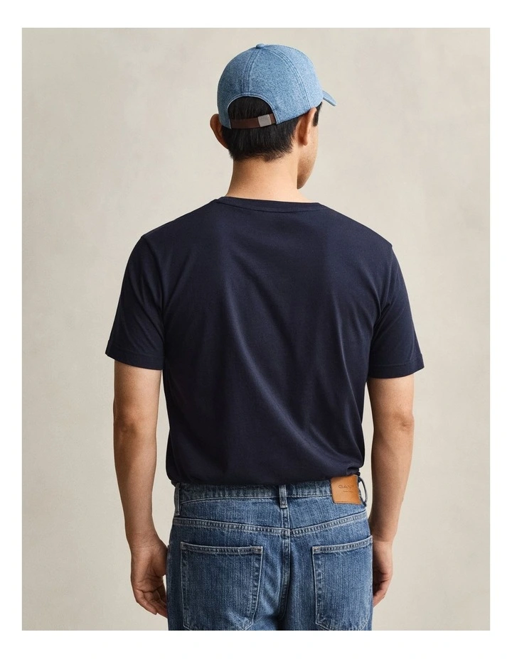 Shield T-Shirt in Evening Blue image 2