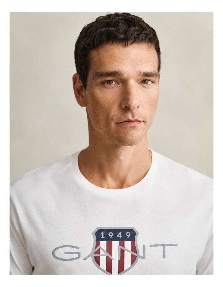 Shield T-Shirt in White image 3