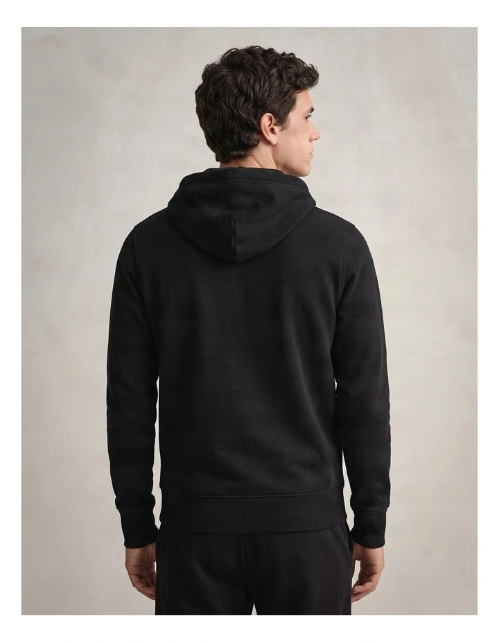 Shield Hoodie in Black image 2