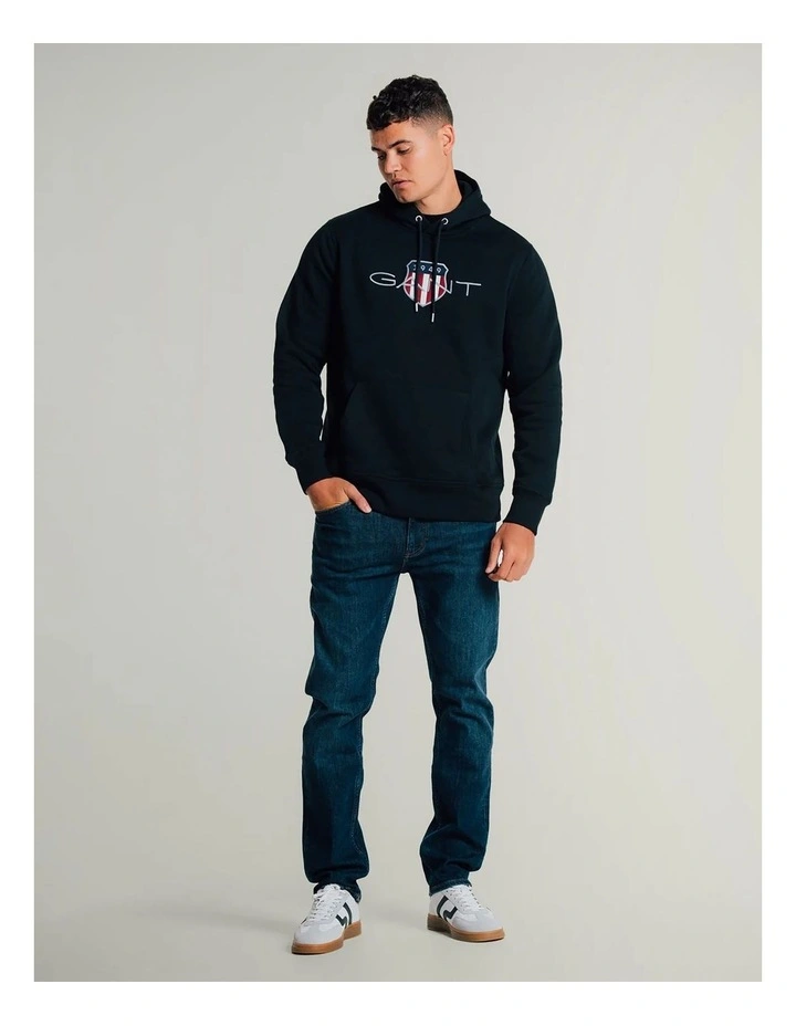 Shield Hoodie in Black image 4