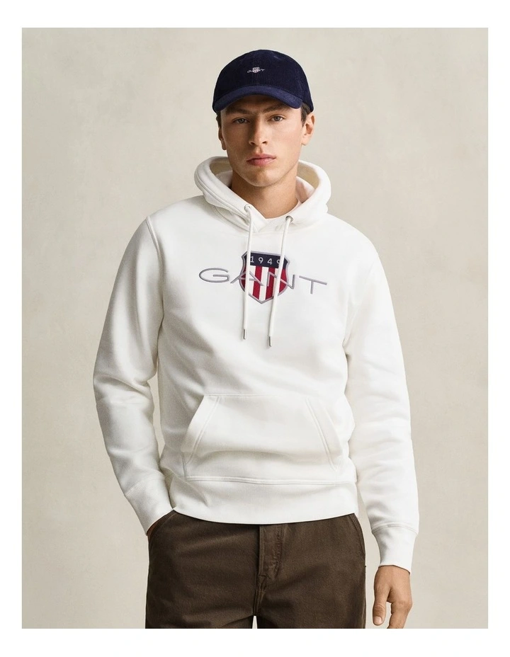 Shield Hoodie in Eggshell image 1