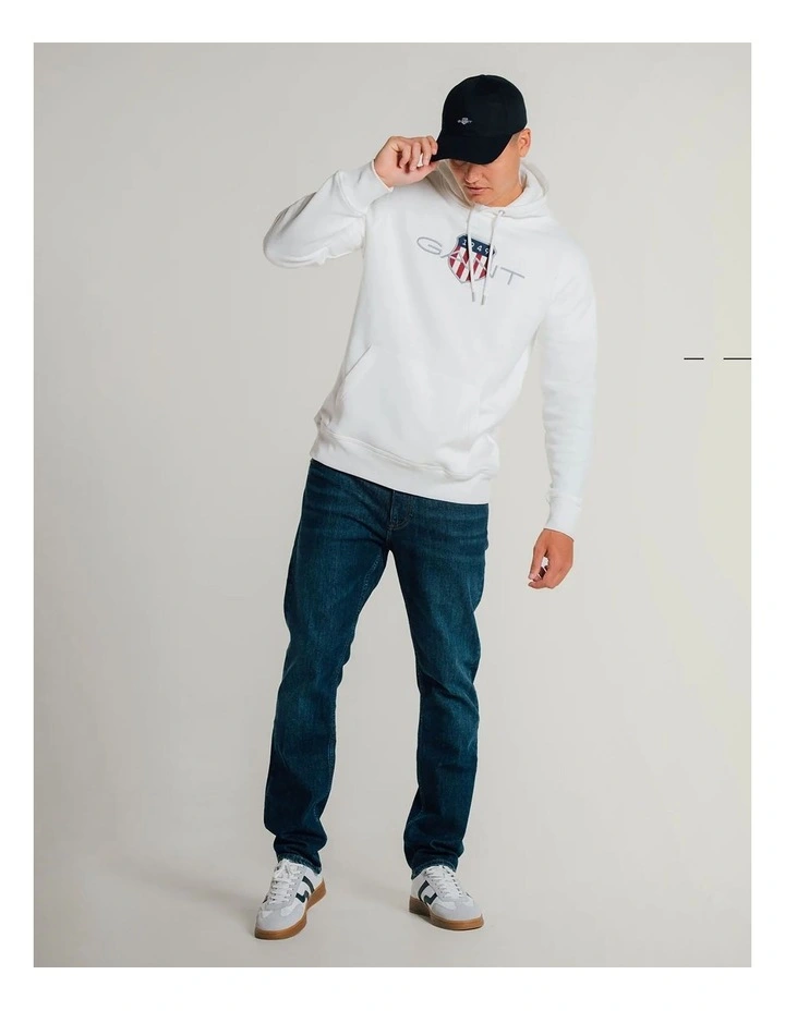 Shield Hoodie in Eggshell image 3