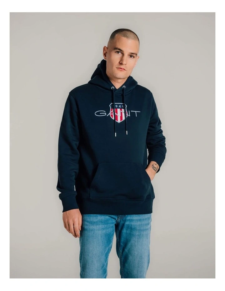 Shield Hoodie in Evening Blue image 1