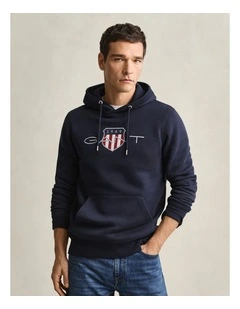 Shield Hoodie in Evening Blue