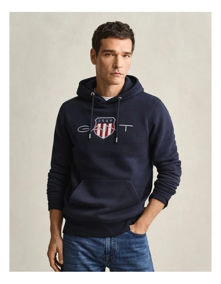 Shield Hoodie in Evening Blue image 1