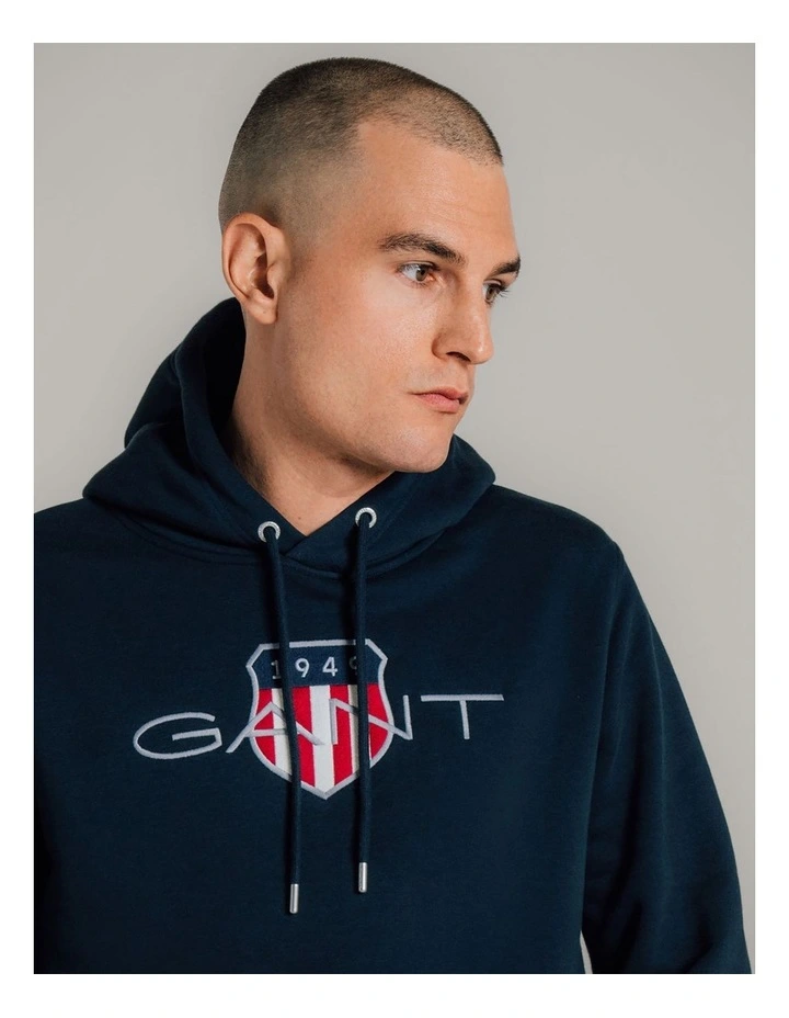 Shield Hoodie in Evening Blue image 4