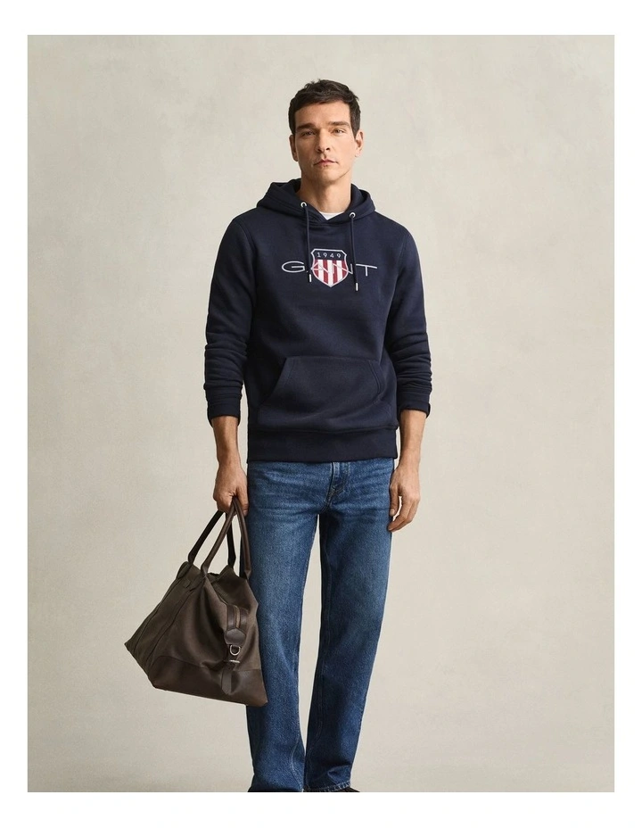 Shield Hoodie in Evening Blue image 4