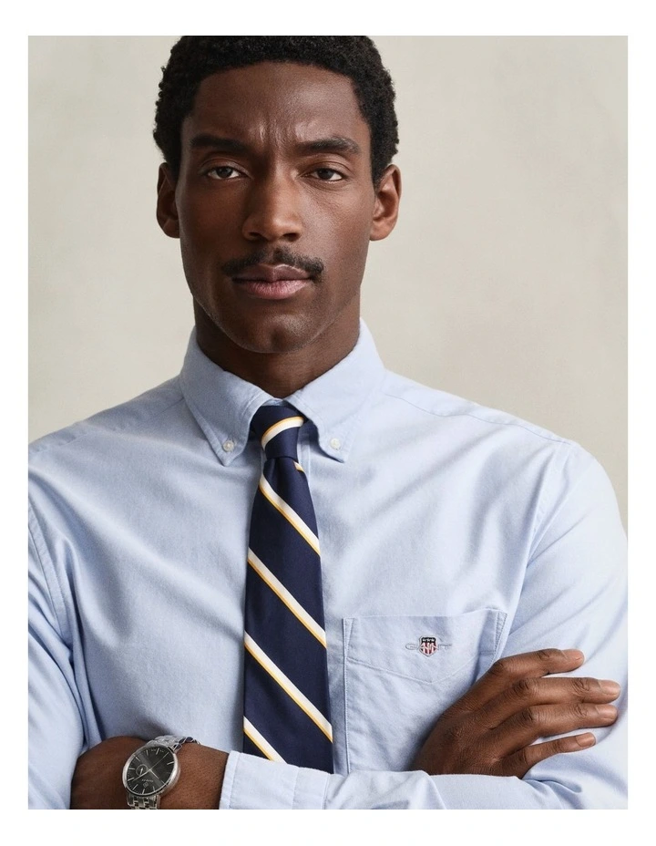 Regular Fit Oxford Shirt in Light Blue image 3