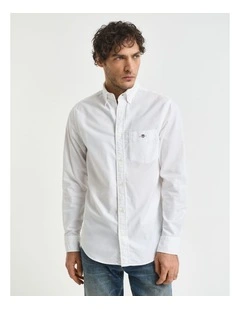 Regular Fit Oxford Shirt in White