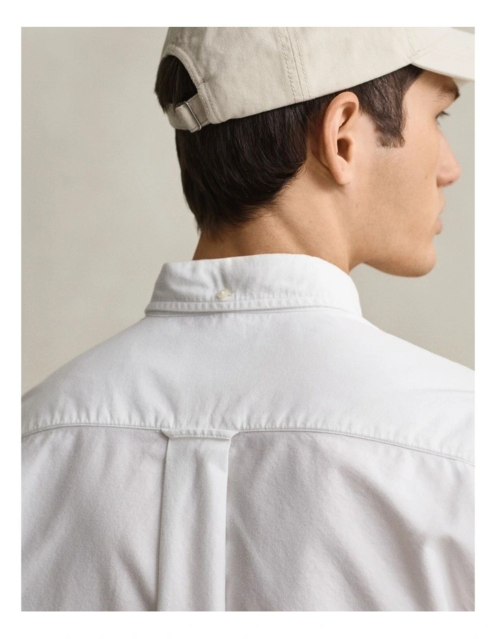 Regular Fit Oxford Shirt in White image 4