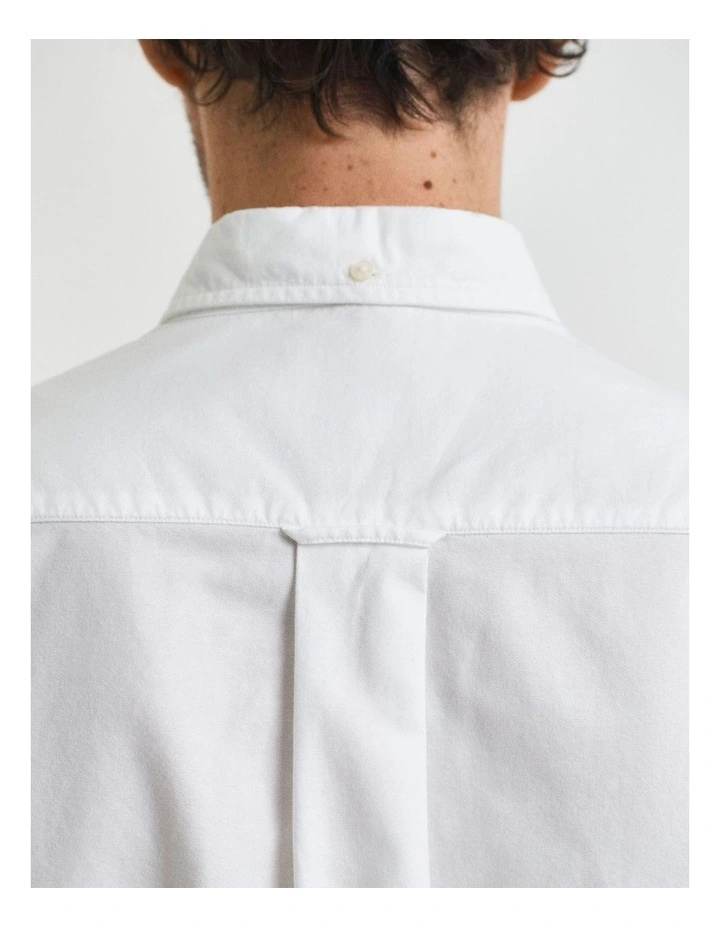 Regular Fit Oxford Shirt in White image 5
