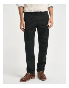 Twill Chinos in Black