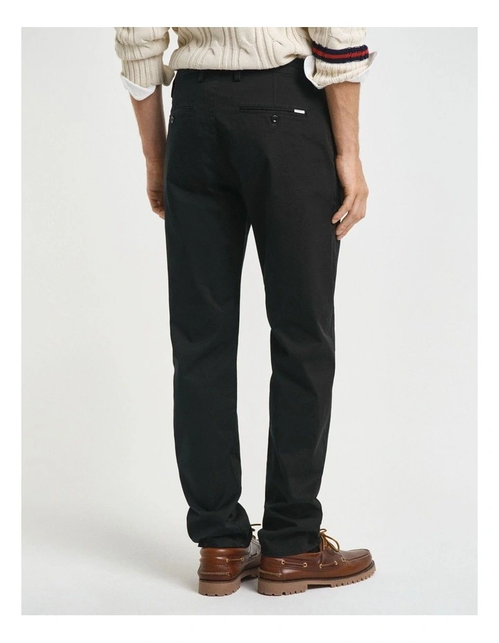 Twill Chinos in Black image 2