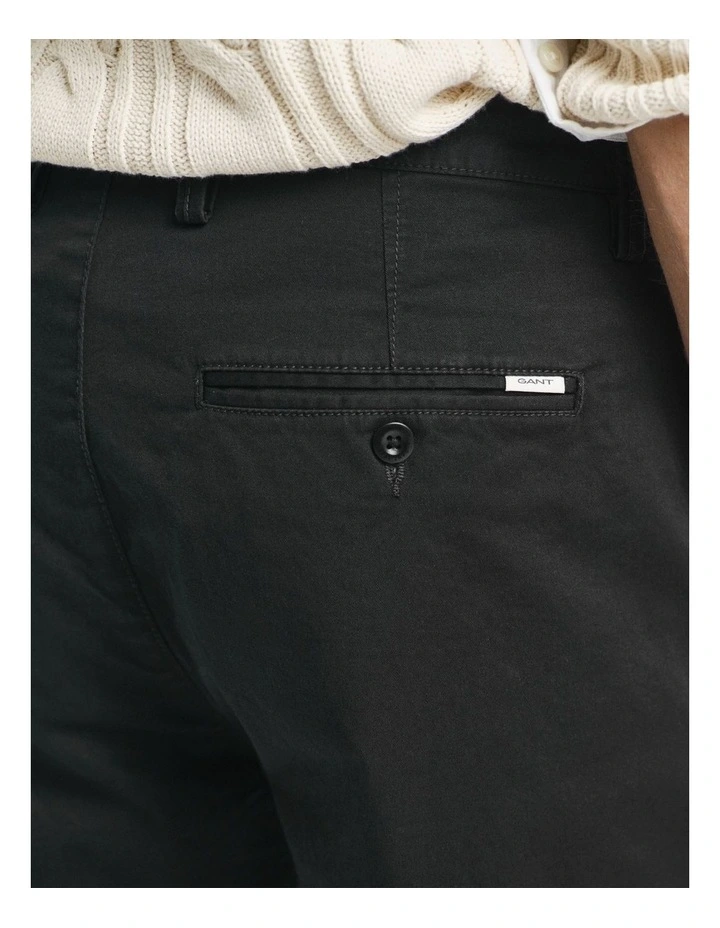 Twill Chinos in Black image 5