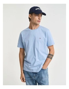 Shield T-shirt in Capri Blue