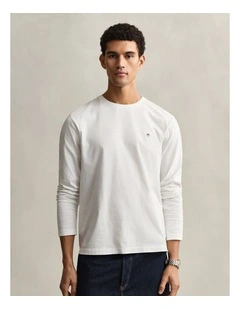 Shield Long Sleeve T-Shirt in Eggshell