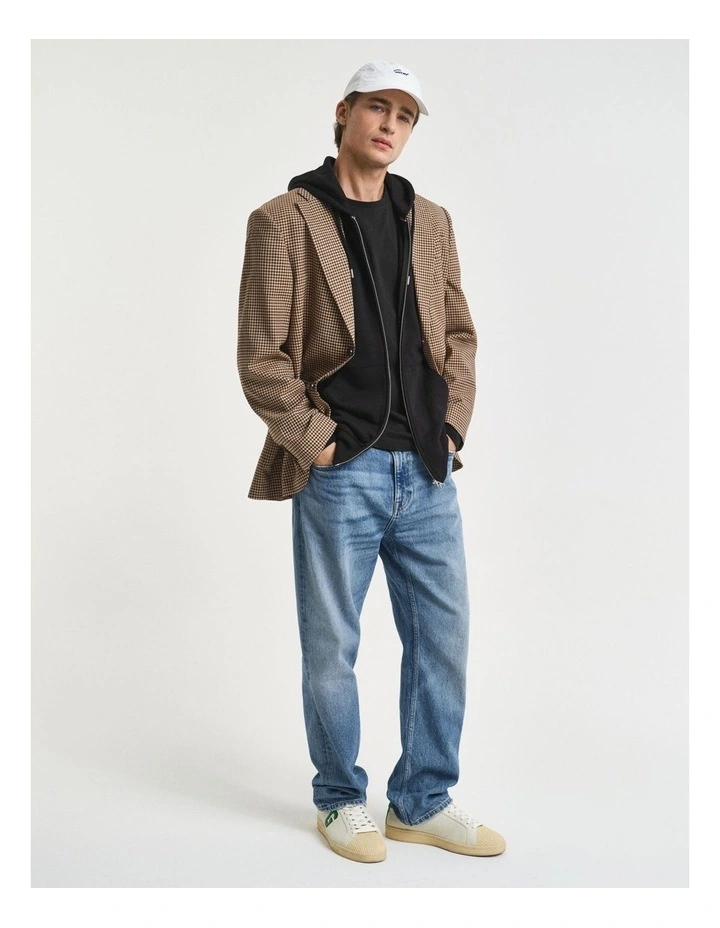 Shield Zip Hoodie in Black image 4