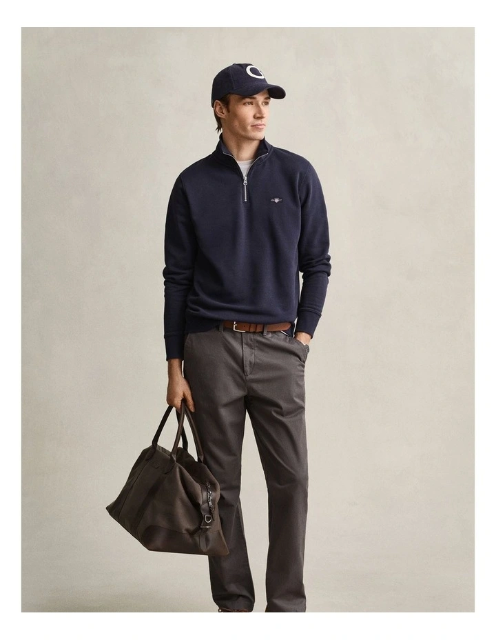 Shield Half-Zip Sweatshirt in Evening Blue image 4
