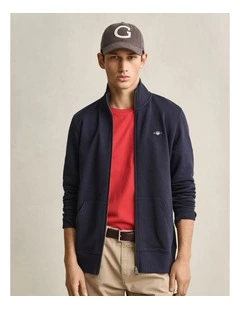 Shield Zip Sweatshirt in Evening Blue