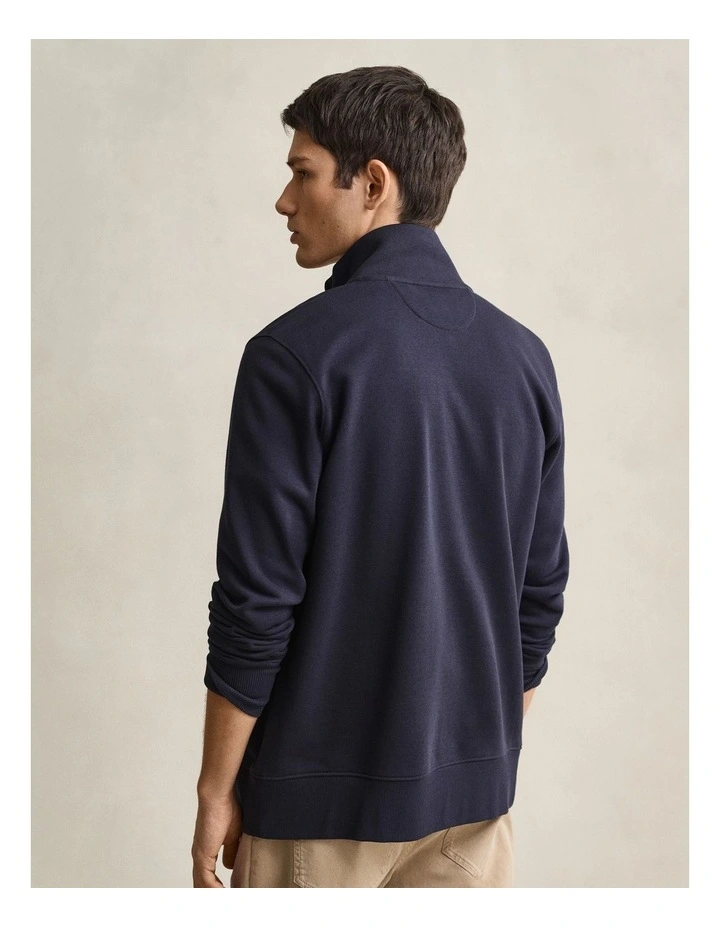Shield Zip Sweatshirt in Evening Blue image 2