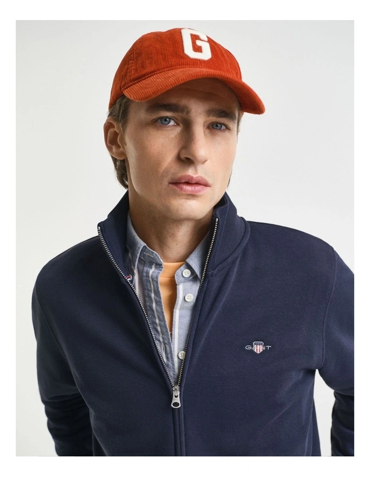 Shield Zip Sweatshirt in Evening Blue image 3