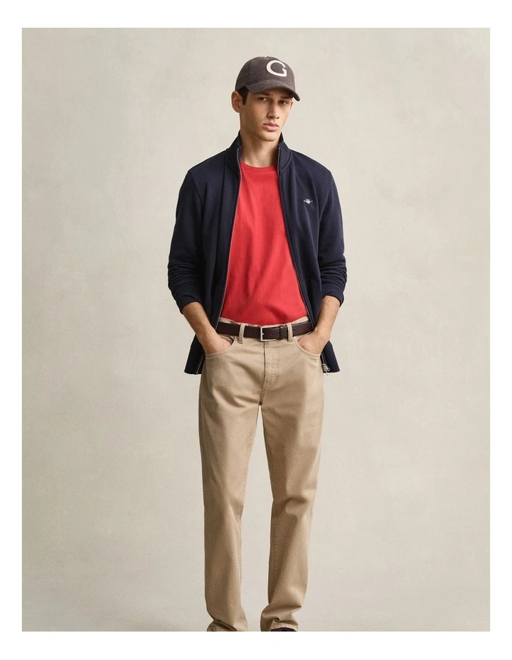 Shield Zip Sweatshirt in Evening Blue image 3