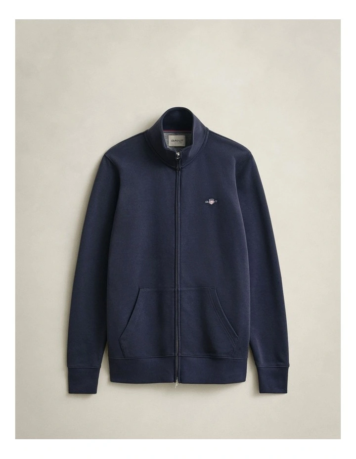 Shield Zip Sweatshirt in Evening Blue image 5