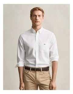 Regular Fit Poplin Shirt in White