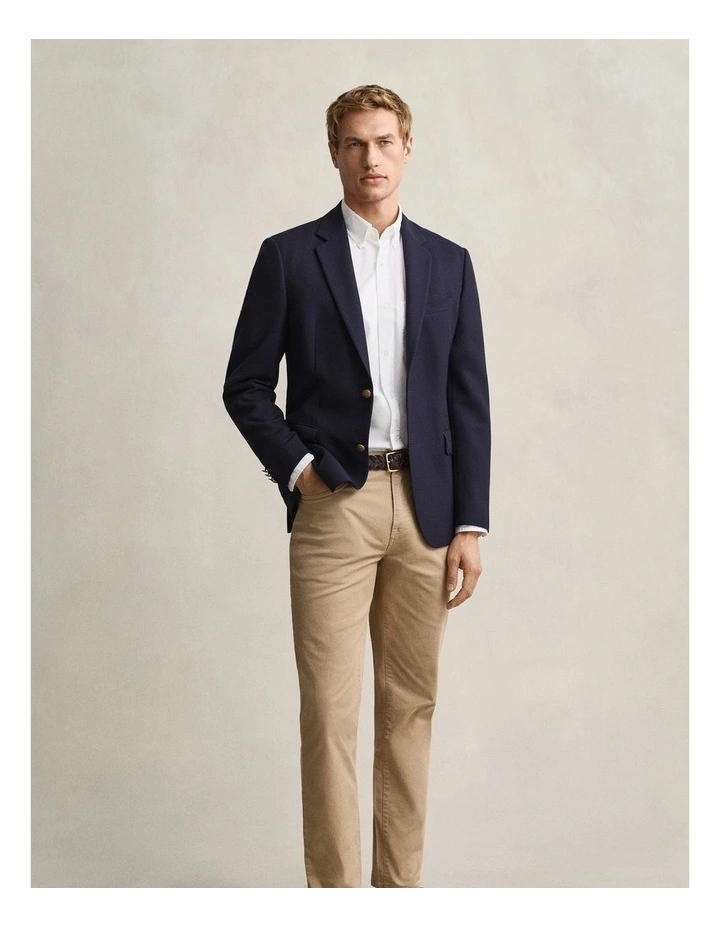Regular Fit Poplin Shirt in White image 6