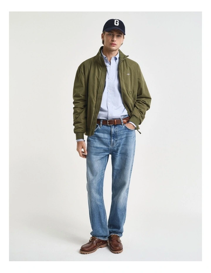 Slim Fit Poplin Shirt in Light Blue image 5