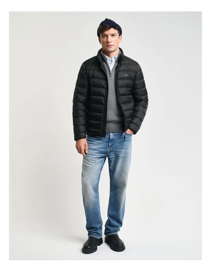 Light Down Jacket in Black image 2