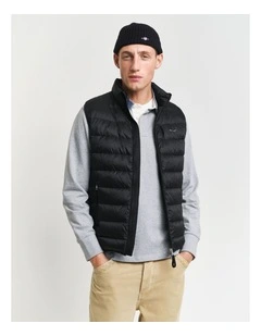 Light Down Vest in Black