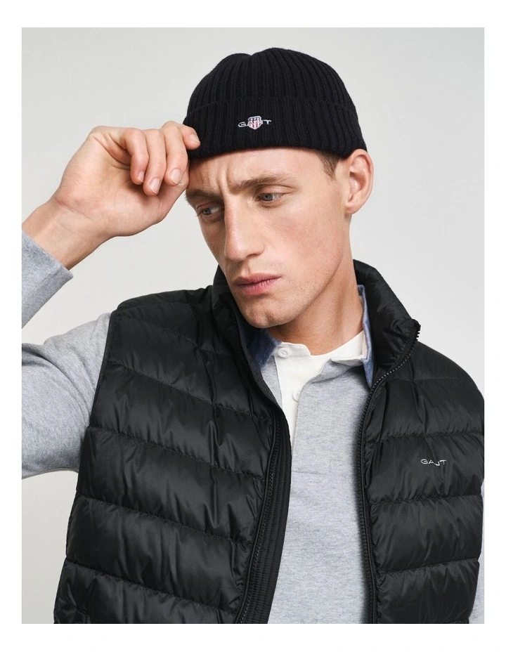 Light Down Vest in Black image 4