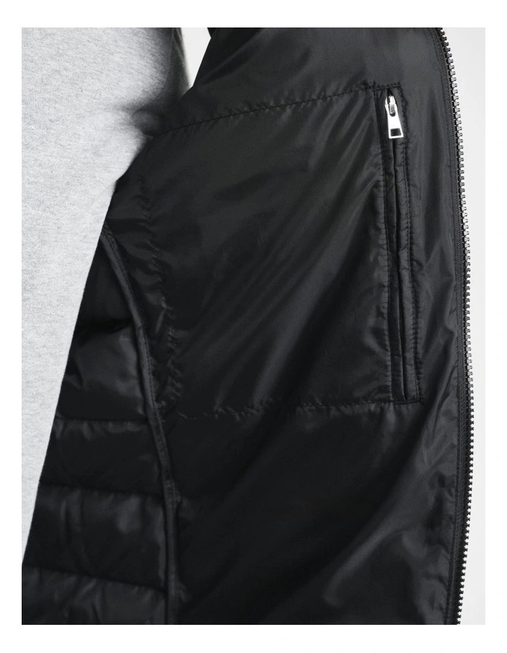 Light Down Vest in Black image 5