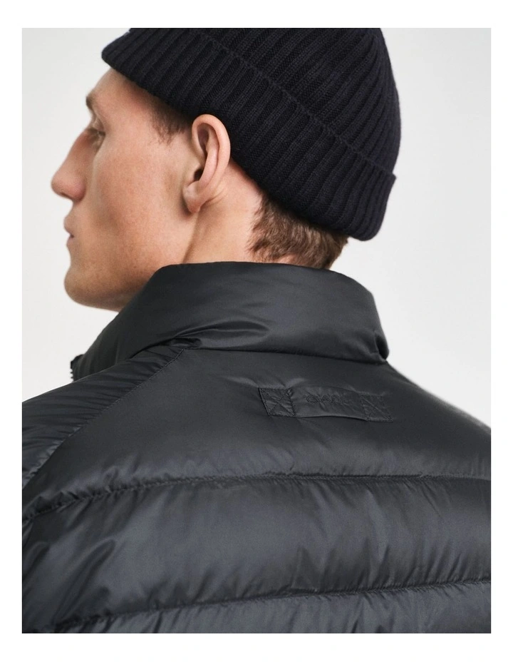 Light Down Vest in Black image 6