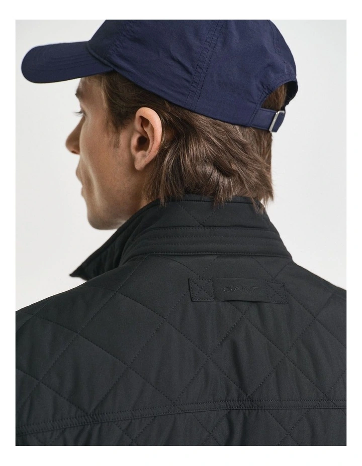 Quilted Windcheater Vest in Black image 5