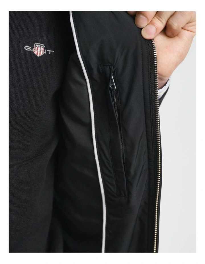 Quilted Windcheater Vest in Black image 6