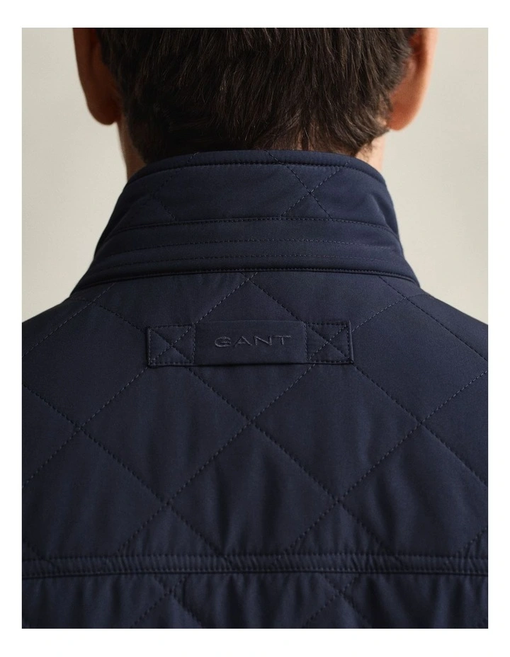 Quilted Windcheater Vest in Evening Blue image 4