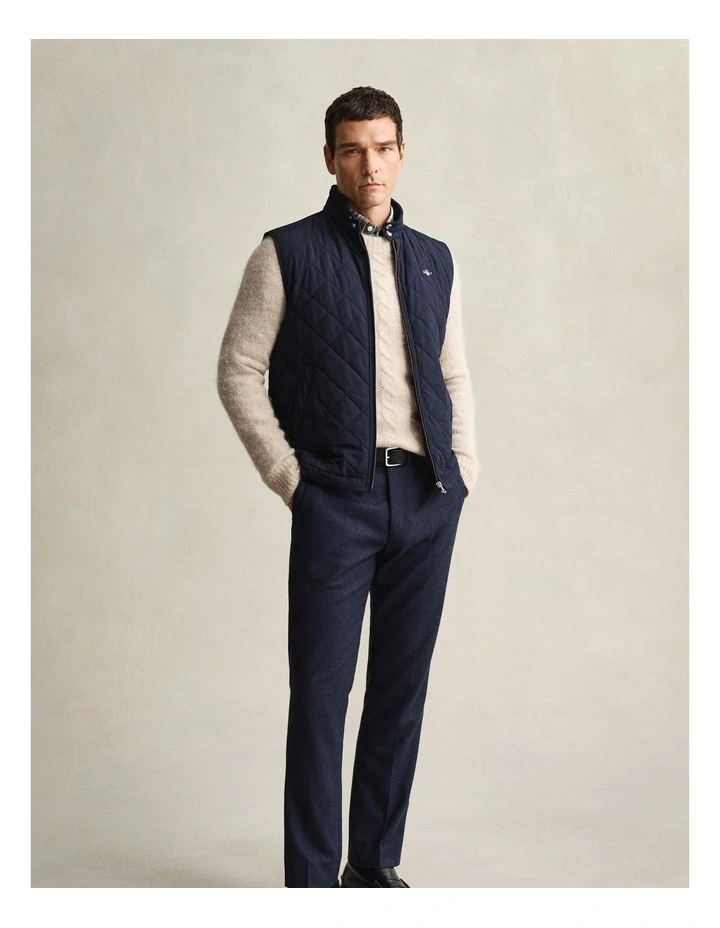 Quilted Windcheater Vest in Evening Blue image 5